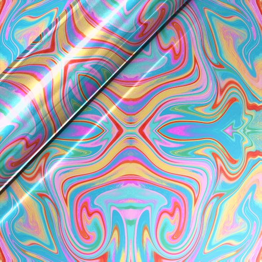 Siser® EasyPatterns® Heat Transfer Vinyl Featuring Sparkleberry Ink Patterns, Pastel Swirl